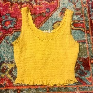Ribbed Yellow Tank